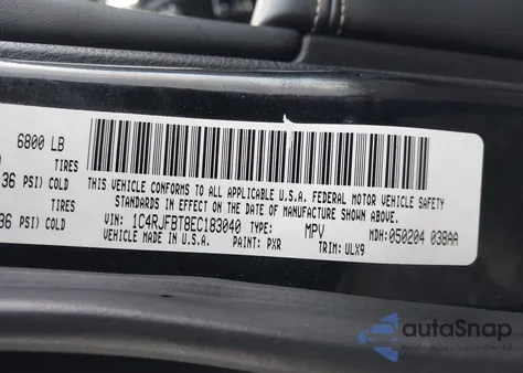 2014 Jeep Grand Cherokee Limited from USA, damaged, VIN 1C4RJFBT8EC183040